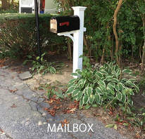 Picture of amail box post and Mail box installation.